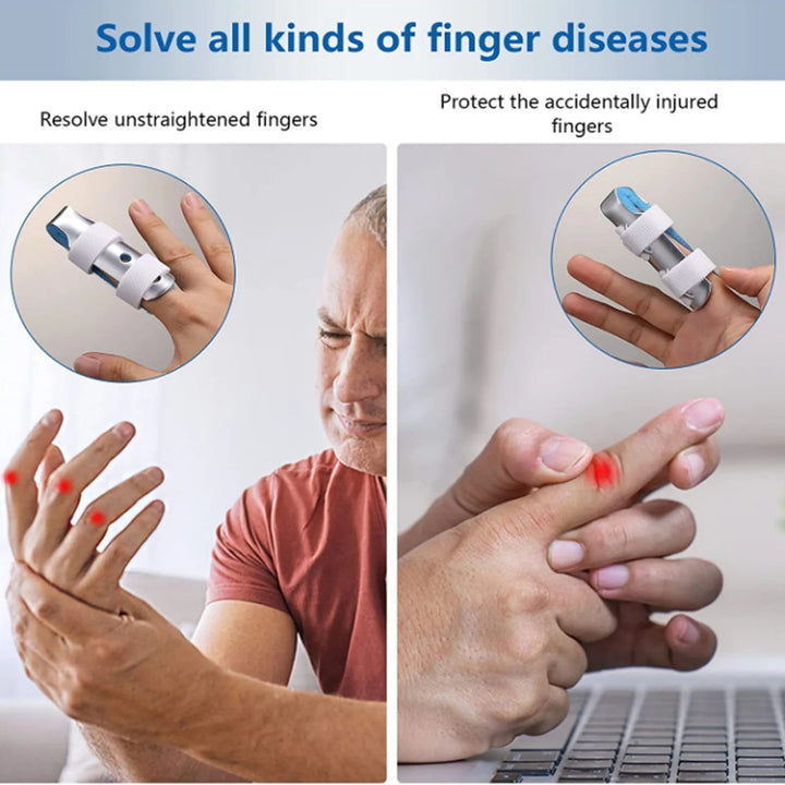 Premium Finger Splints Set for Knuckle Immobilization – 3-Sizes Adjustable Aluminum Alloy Protective Splints for Finger Injuries, Breathable EVA Pads, Comfortable, Easy to Use, Suitable for Adults and Children - StrengthXPhysiotherapy