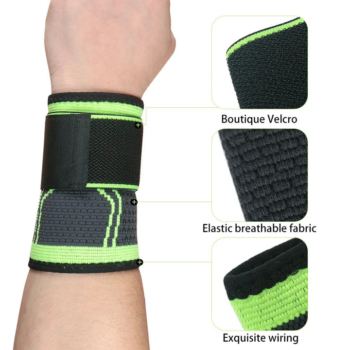 Premium Sports Wrist Guards – Lightweight Adjustable Wristbands for Basketball, Badminton, Volleyball & Fitness, Pressurized Winding for Wrist Stabilization, Universal Fit, Durable and Comfortable - StrengthXPhysiotherapy