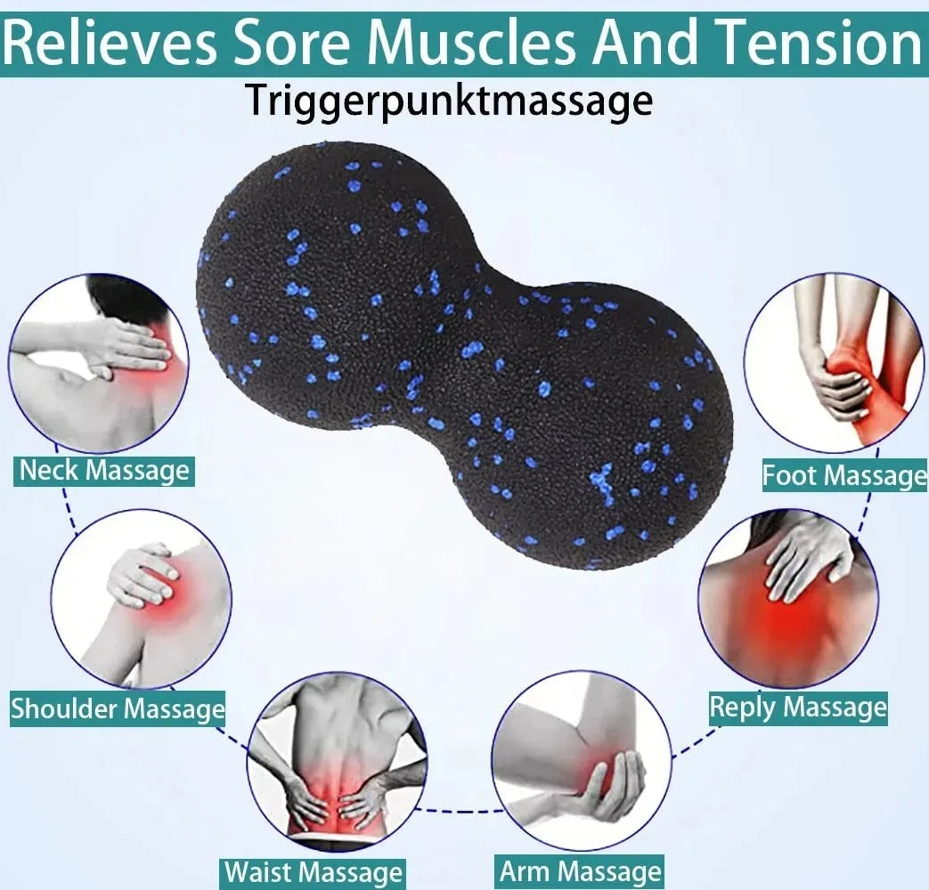 Premium EPP Fascia Massage Foam Rollers & Fitness Balls Set for Deep Tissue, Trigger Point Relief, Muscle Recovery, Yoga Column, and Core Strengthening, High-Density Lacrosse Balls for Back, Neck & Leg Soreness - StrengthXPhysiotherapy