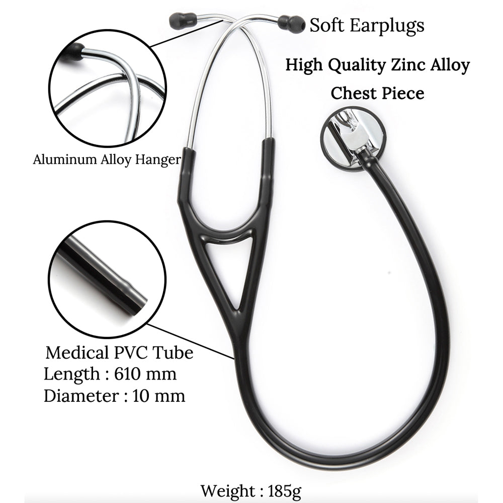Premium Cardiology Stethoscope – Professional Medical Equipment for Doctors and Students, Outstanding Acoustics, Durable 