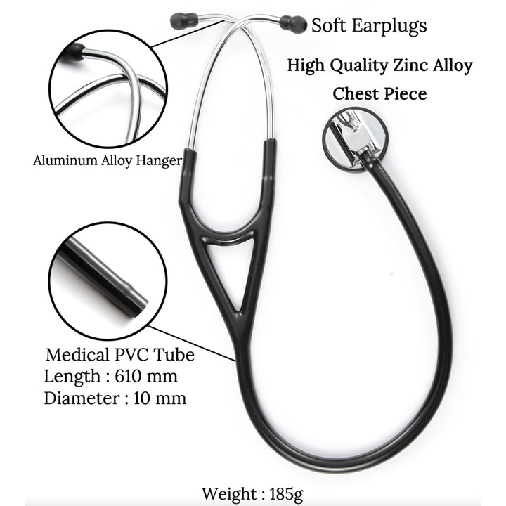 Premium Cardiology Stethoscope – Professional Medical Equipment for Doctors and Students, Outstanding Acoustics, Durable 