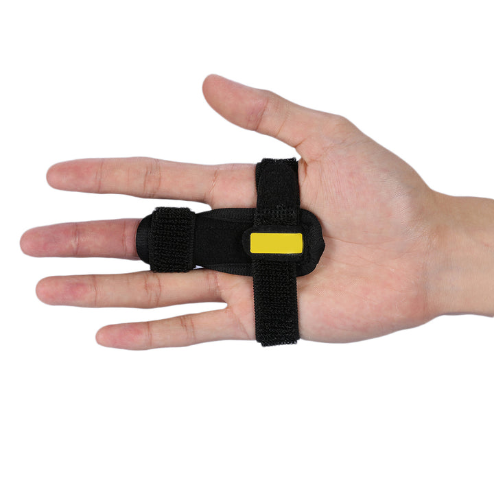 Premium Adjustable Finger Splint for Trigger Finger and Curved Finger Straightening, Support Brace with Hook & Loop Tape for