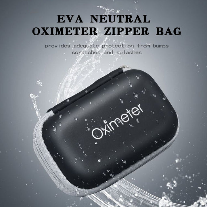High Quality EVA Pulse Oximeter Carrying Case – Portable Water-Resistant Storage Bag for SpO2 Monitor, Earphones, Data Cable,