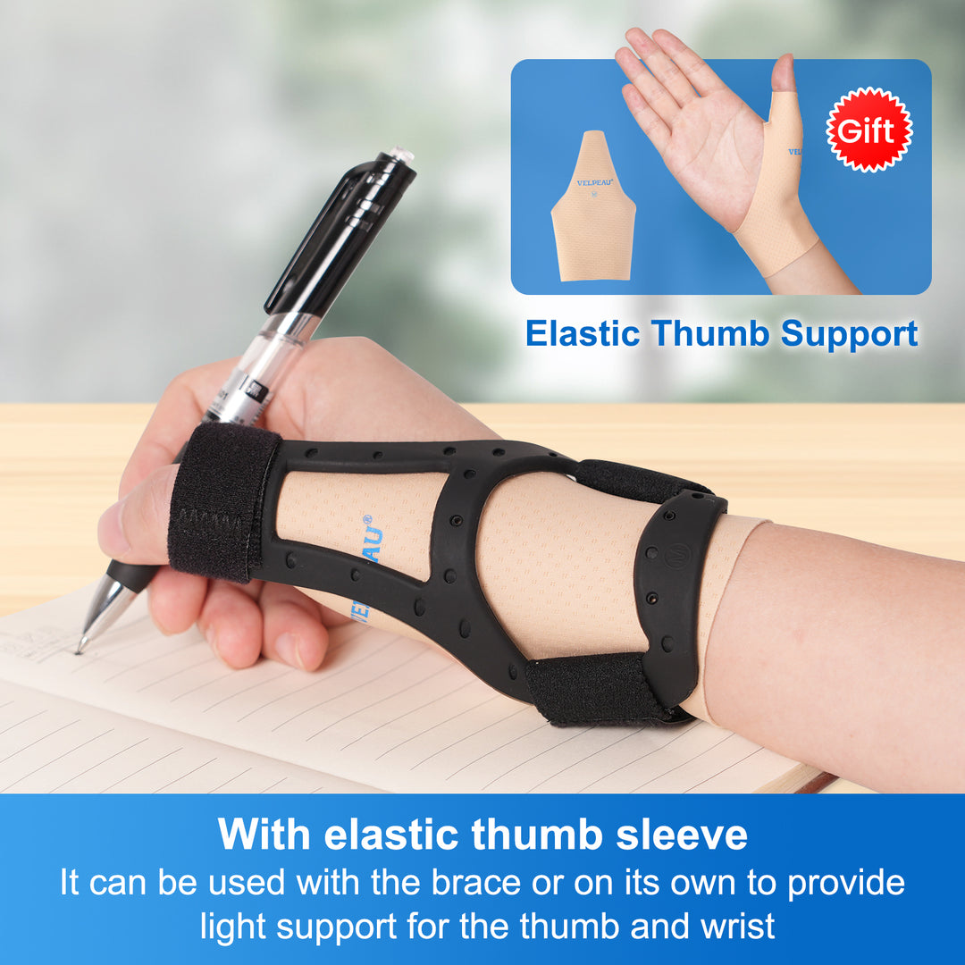 Premium Waterproof Silicone Thumb Brace for Tendonitis, Arthritis & Trigger Finger Pain Relief – Semi-Rigid Splint with