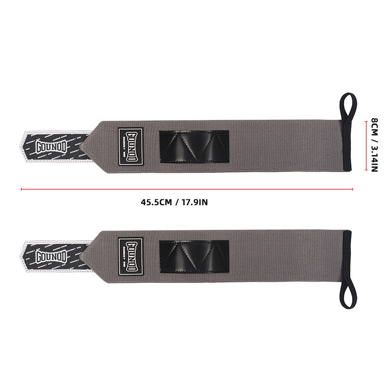 High Quality Sports Wristband for Weightlifting, Fitness & Gym - Adjustable Winding Support Strap for Heavy Lifting, Cross