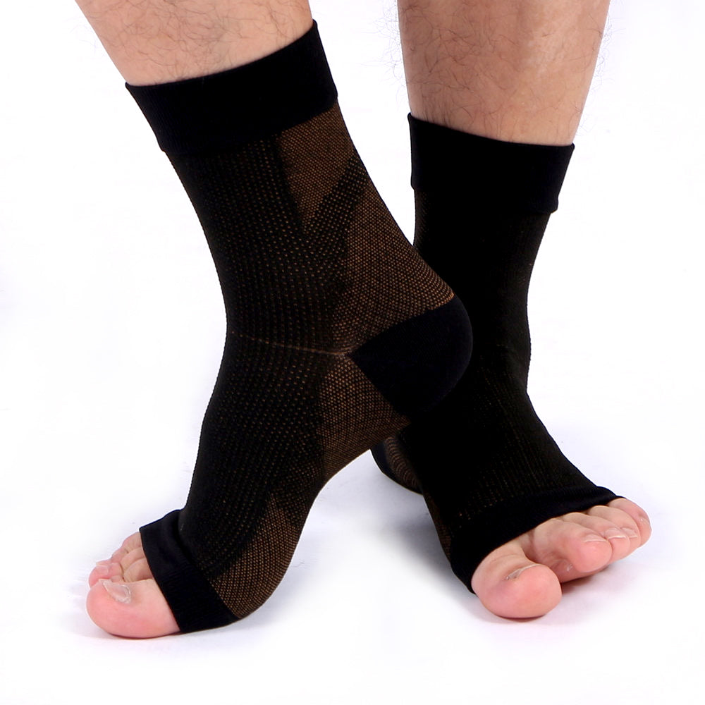 Premium Copper Compression Ankle Brace Sock for Men & Women – Pain Relief Support for Plantar Fasciitis, Heel & Foot Pain