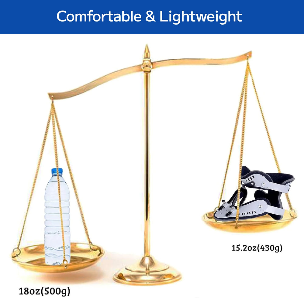 Premium Adjustable Neck Brace Support Orthosis for Pain Relief, Ergonomic Cervical Collar with 360° Sponge Wrap and Traction 