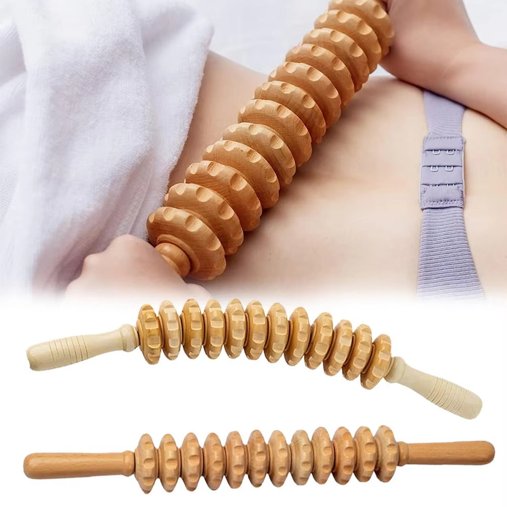 Premium Wooden Therapy Massage Tools – Complete Set for Body Shaping, Anti-Cellulite, Lymphatic Drainage, and Waist Sculpting, Ergonomic Design for Professional and Home Use - StrengthXPhysiotherapy