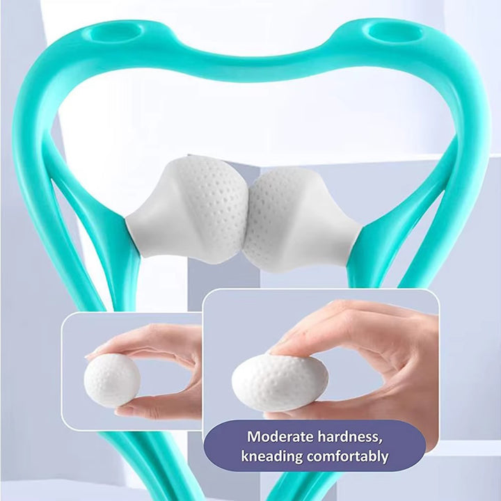 Premium Handheld Neck Massager – Trigger Point Roller for Deep Tissue Pain Relief, Adjustable 360° Massage Balls for Neck, Shoulder, Back, and Arm, Lightweight and Portable Massage Tool for Home or Office Use - StrengthXPhysiotherapy