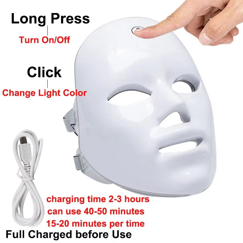 Premium LED Facial and Neck Rejuvenation Machine – Skin Rejuvenation Massager for Anti-Aging, Wrinkle Reduction, and Skin Tightening with Advanced Light Therapy - StrengthXPhysiotherapy