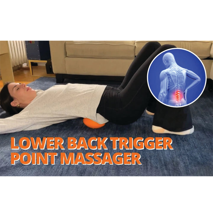 Premium Sciatica Massager for Deep Tissue and Myofascial Release – Hip and Lower Back Trigger Point Massage Tool for Butt, Glute, SI Joint, Pelvic, Psoas Pain Relief, Compact and Portable - StrengthXPhysiotherapy