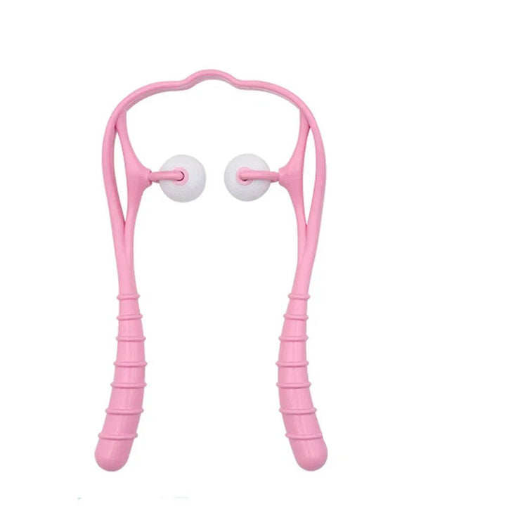 Premium Handheld Neck Massager – Trigger Point Roller for Deep Tissue Pain Relief, Adjustable 360° Massage Balls for Neck,