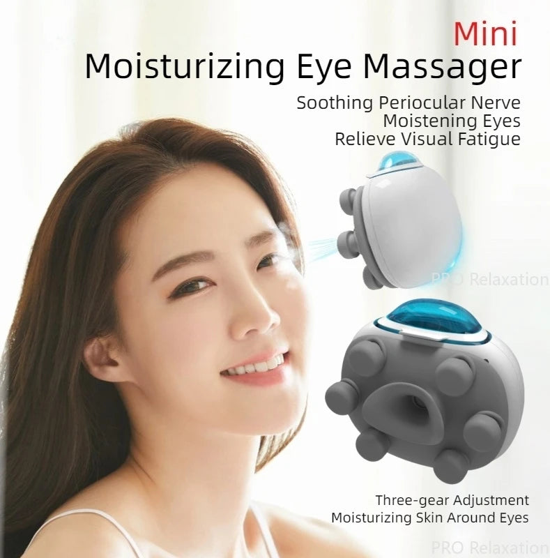 Premium Eye Massager Mini Electric Vibrator – Soothing Eye Protector, Facial Moisturizing Massage Machine, ABS Plastic & 