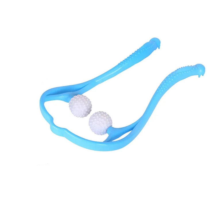 Premium Handheld Neck Massager – Trigger Point Roller for Deep Tissue Pain Relief, Adjustable 360° Massage Balls for Neck,