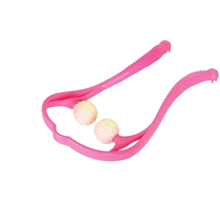 Premium Handheld Neck Massager – Trigger Point Roller for Deep Tissue Pain Relief, Adjustable 360° Massage Balls for Neck,