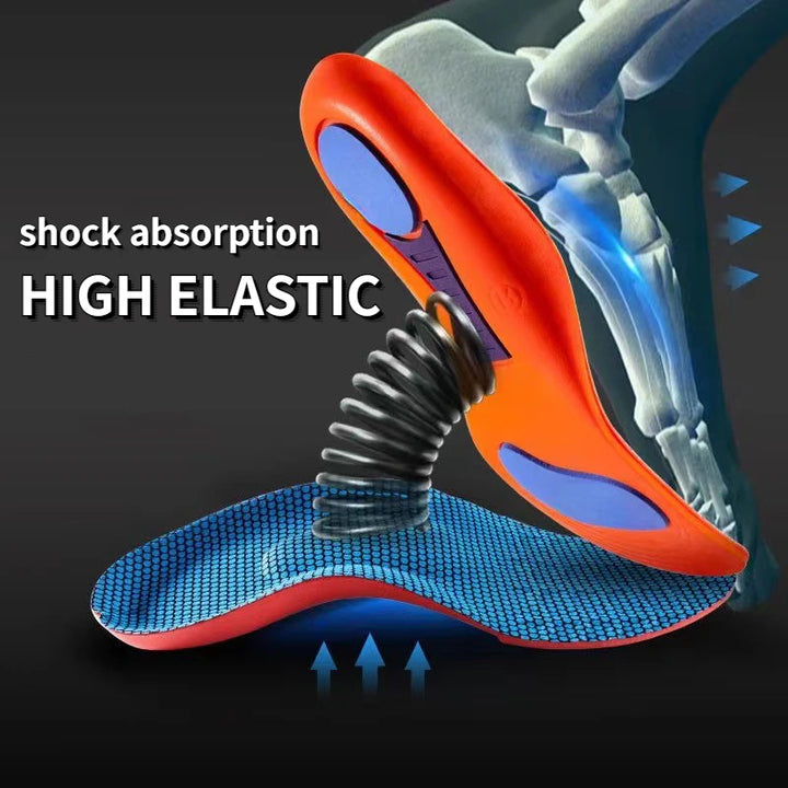 Premium Memory Foam AAnti-Odor Insoles, Shock Absorbing EVA Arch Support for Plantar Fasciitis, Heel Pain Relief, Soft 
