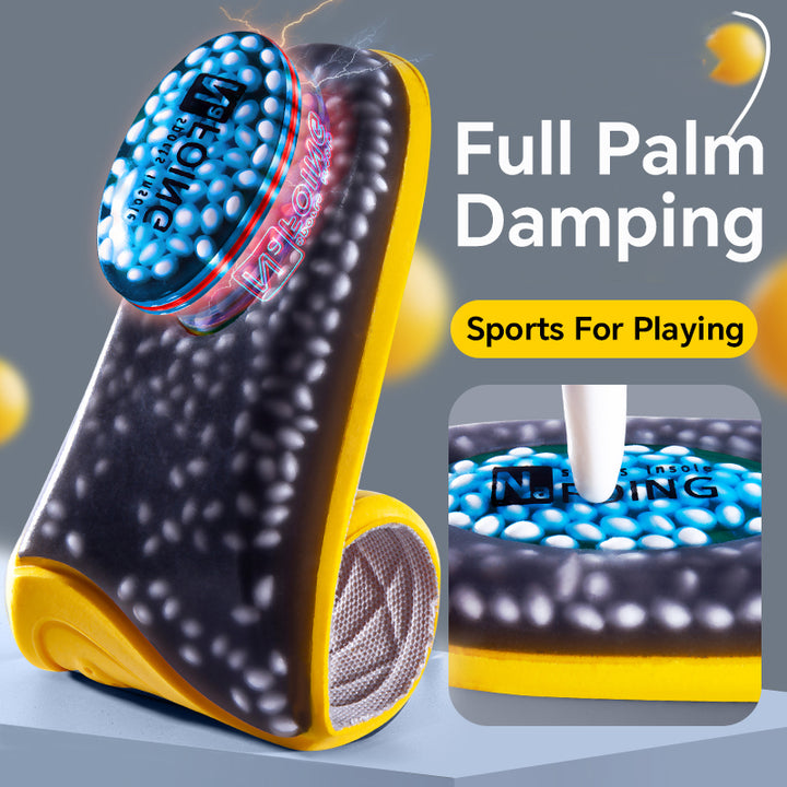 Premium Sport Insoles for Shoes - High Elasticity PU Memory Foam Air Cushion - Triple Shock Absorbing Sole Pad for Men, Women