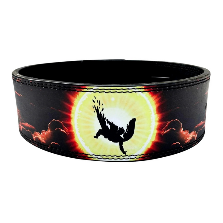 Premium Leather Weightlifting Belt 10MM – Lever Buckle Back Support Belt for Powerlifting, Deadlifts, Squats, Strength 