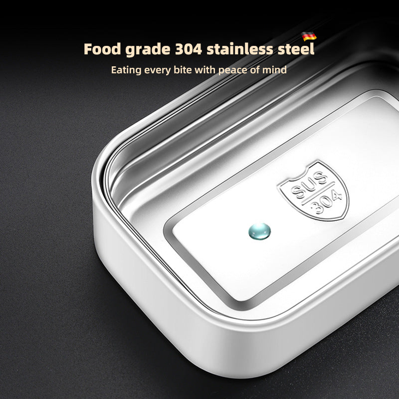 Premium 304 Stainless Steel Lunch Box – 1/2 Layer Microwavable Bento Box for Adults & Kids, Leak-Proof, Portable, Healthy 