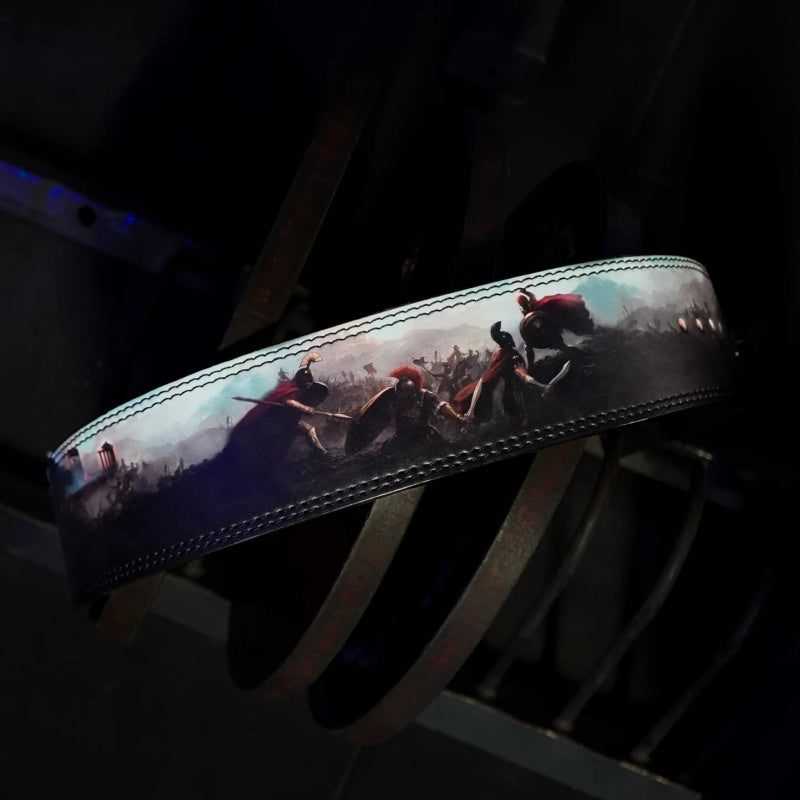 Premium Leather Weightlifting Belt 10MM – Lever Buckle Back Support Belt for Powerlifting, Deadlifts, Squats, Strength 