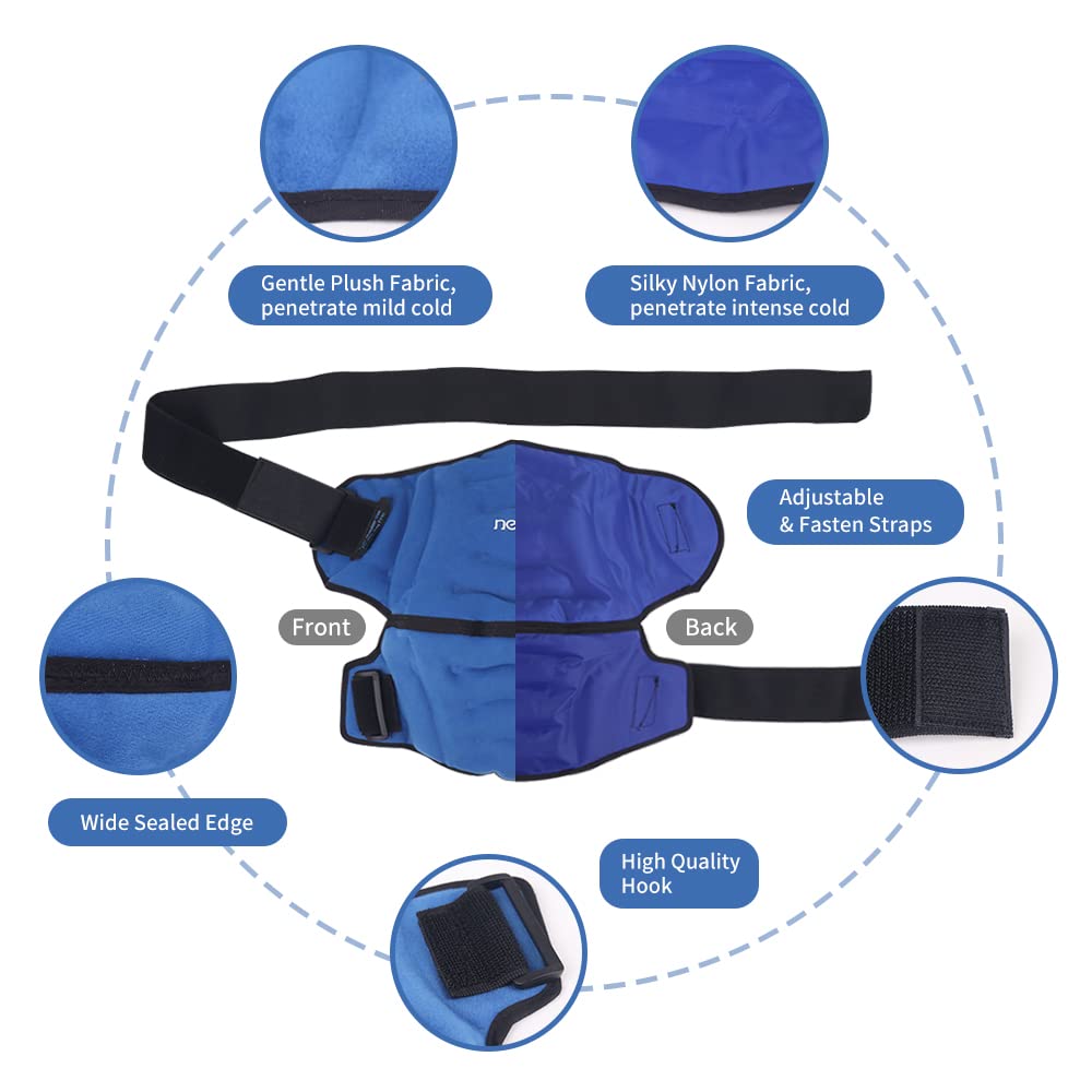 Premium Shoulder Ice Pack Wrap for Pain Relief – Hot Cold Compression Therapy for Bursitis, Tendonitis, Rotator Cuff 