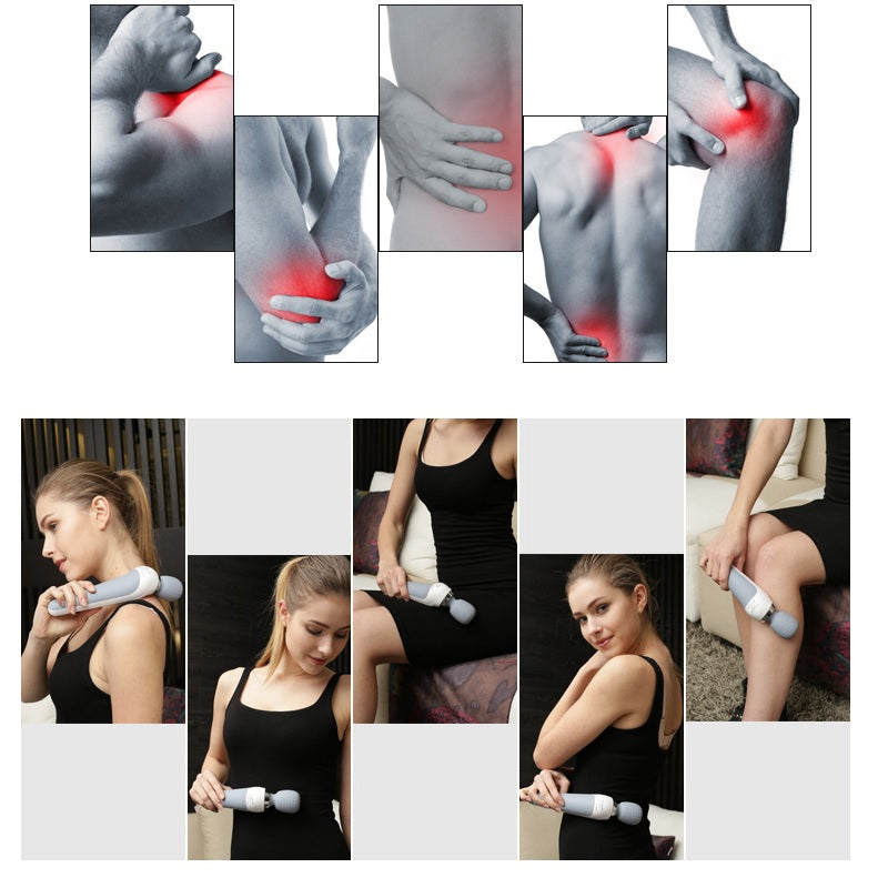 Premium USB Handheld Electric Massager – High Frequency Vibration Wand for Neck, Back, and Muscle Pain Relief, Deep Tissue