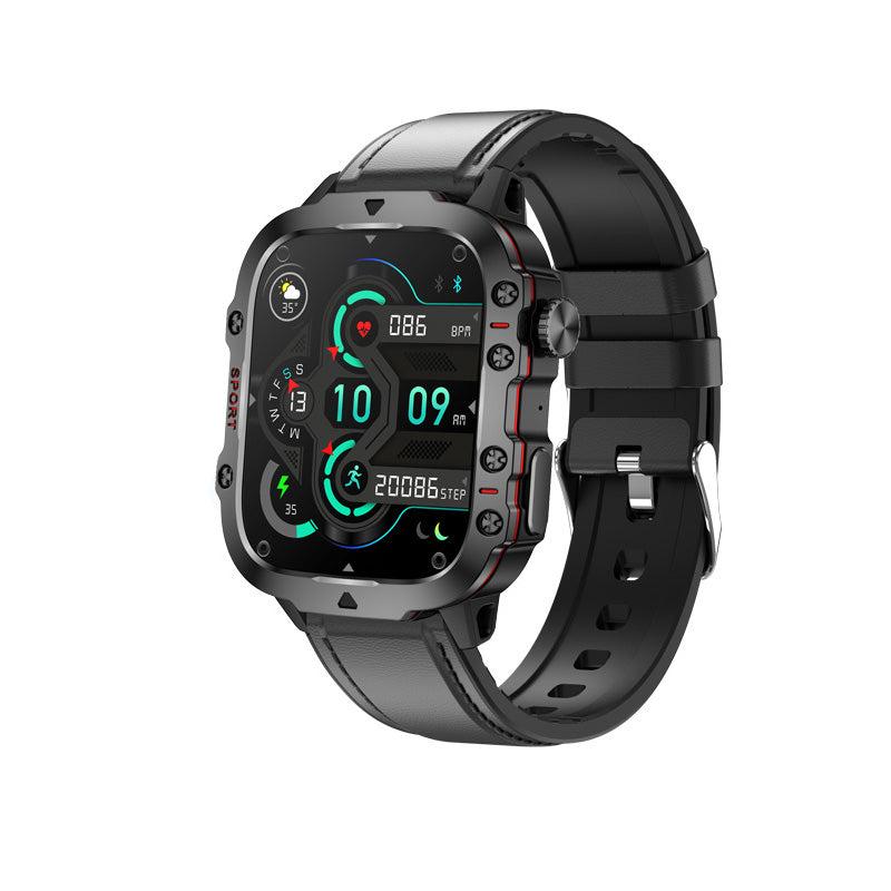Premium Outdoor Smartwatch for Men – 2.01" HD Screen, 3ATM Waterproof, Bluetooth Calling, AI Voice Assistant, 100+ Sports 