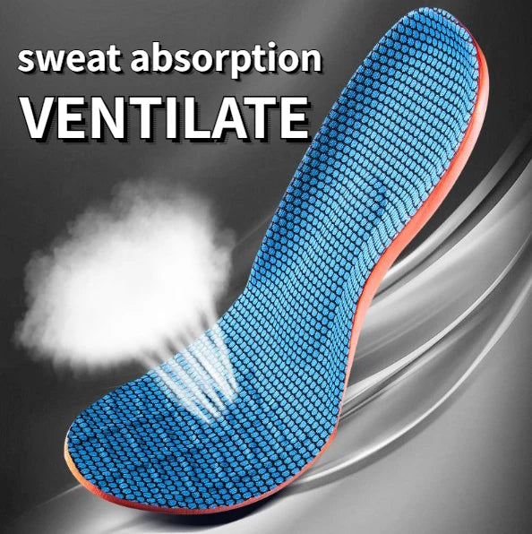 Premium Memory Foam AAnti-Odor Insoles, Shock Absorbing EVA Arch Support for Plantar Fasciitis, Heel Pain Relief, Soft 