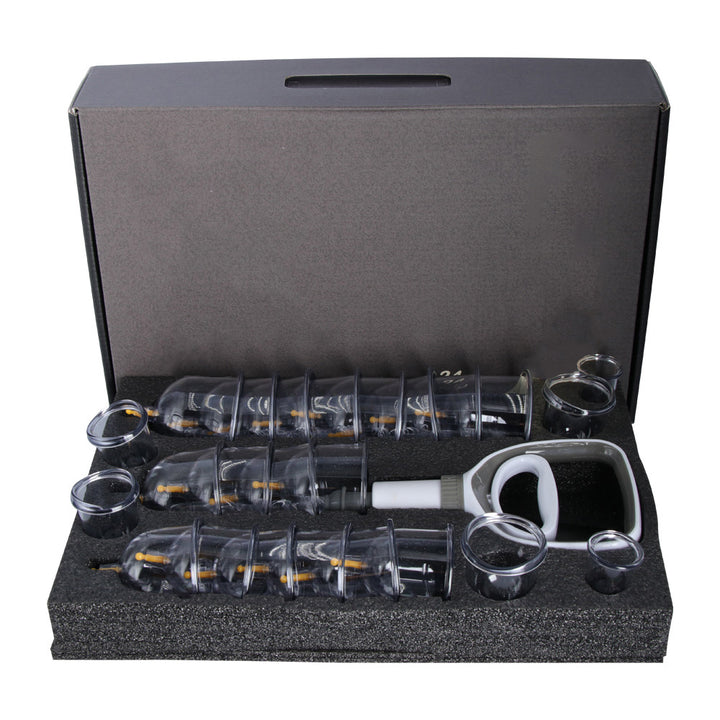 Premium Cupping Therapy Set – Professional Vacuum Suction Cups for Chinese Medicine Physiotherapy, Massage, and Muscle Relaxation, Durable Plastic Jars for Home and Professional Use - StrengthXPhysiotherapy