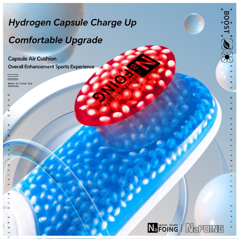 Premium Sport Insoles for Shoes - High Elasticity PU Memory Foam Air Cushion - Triple Shock Absorbing Sole Pad for Men, Women