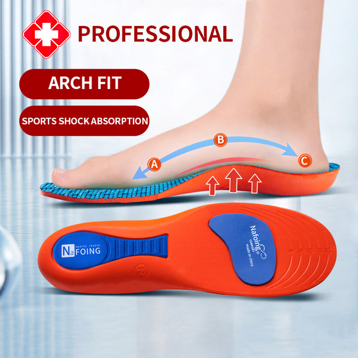 Premium Memory Foam AAnti-Odor Insoles, Shock Absorbing EVA Arch Support for Plantar Fasciitis, Heel Pain Relief, Soft 