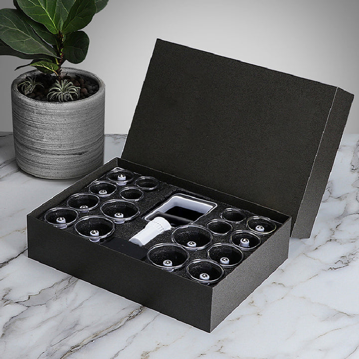 Premium Cupping Therapy Set – Professional Vacuum Suction Cups for Chinese Medicine Physiotherapy, Massage, and Muscle Relaxation, Durable Plastic Jars for Home and Professional Use - StrengthXPhysiotherapy