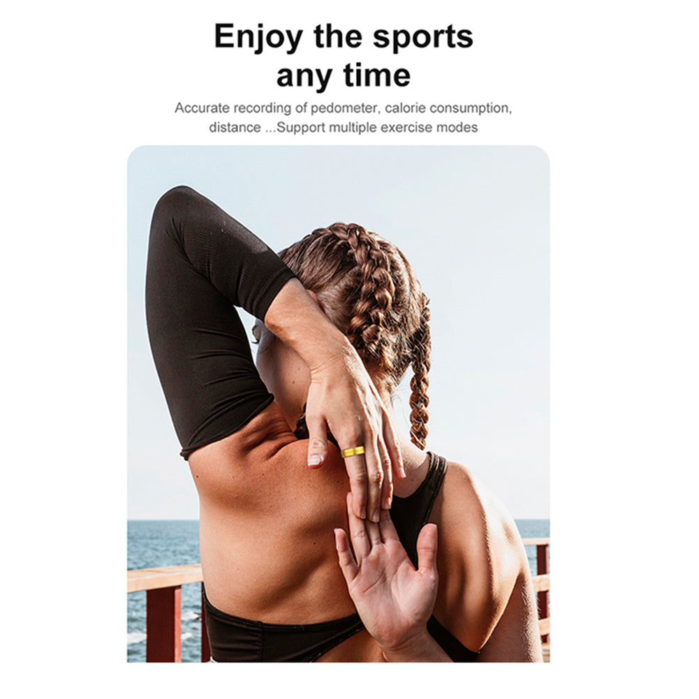 Premium Smart Ring – Heart Rate, Blood Oxygen, and Sleep Health Monitor for Men and Women, Waterproof 5ATM Fitness 