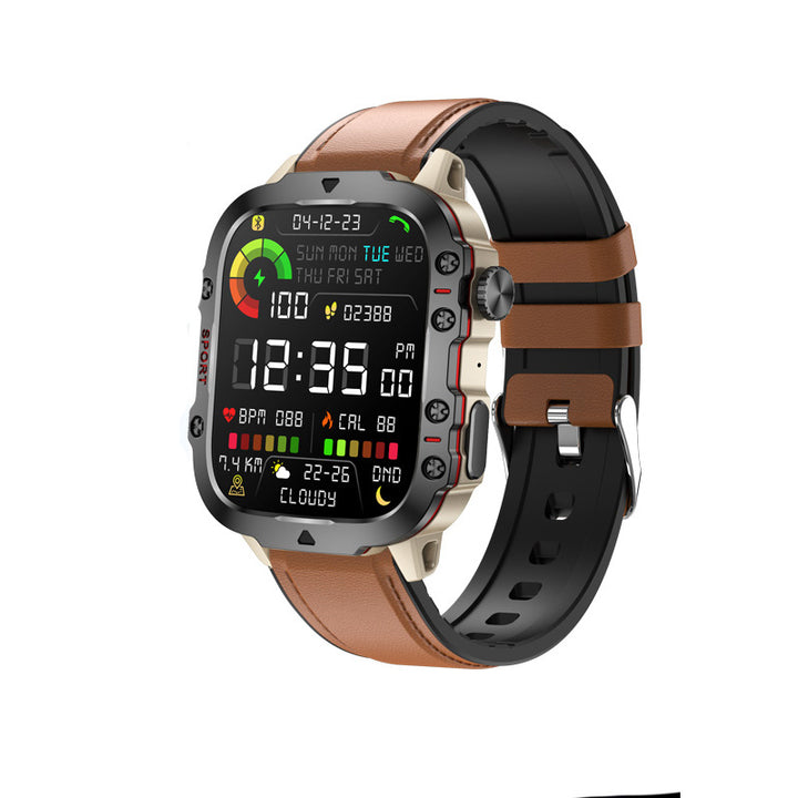 Premium Outdoor Smartwatch for Men – 2.01" HD Screen, 3ATM Waterproof, Bluetooth Calling, AI Voice Assistant, 100+ Sports 