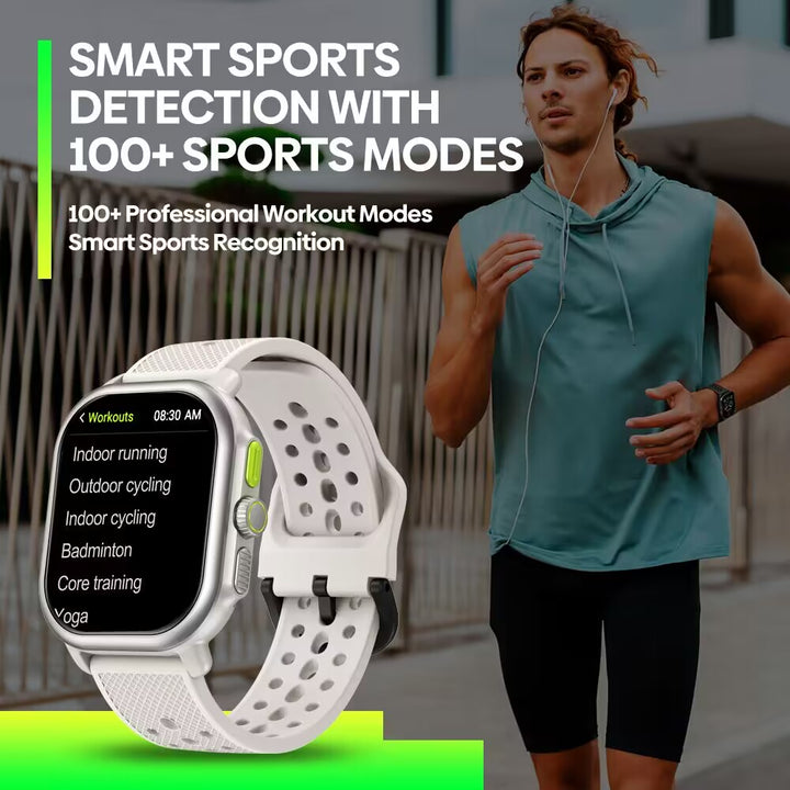 Luxury GPS Smartwatch – 2.15" AMOLED Display with Built-in GPS, Fitness Tracking, Bluetooth Calling, and 100+ Sports Modes