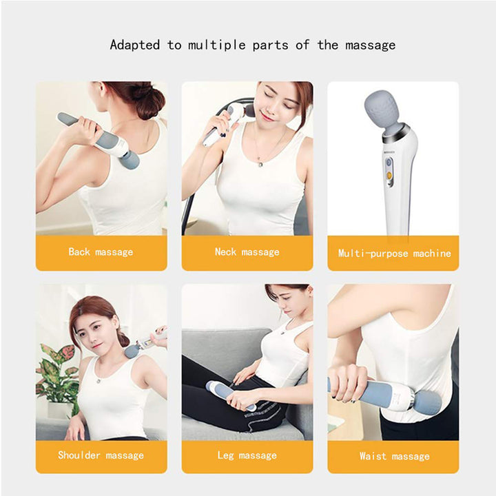 Premium USB Handheld Electric Massager – High Frequency Vibration Wand for Neck, Back, and Muscle Pain Relief, Deep Tissue