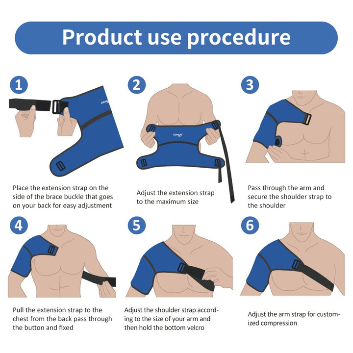 Premium Shoulder Ice Pack Wrap for Pain Relief – Hot Cold Compression Therapy for Bursitis, Tendonitis, Rotator Cuff 