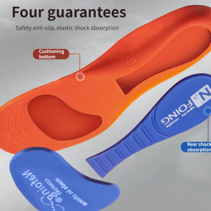 Premium Memory Foam AAnti-Odor Insoles, Shock Absorbing EVA Arch Support for Plantar Fasciitis, Heel Pain Relief, Soft 