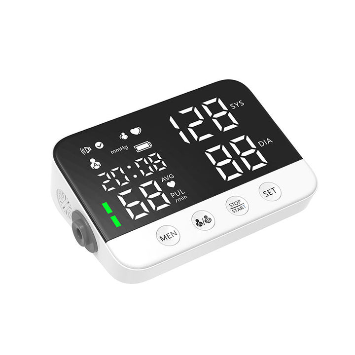 Premium Digital Upper Arm Blood Pressure Monitor – Accurate Sphygmomanometer, Full Automatic Pressurization & Decompression, 