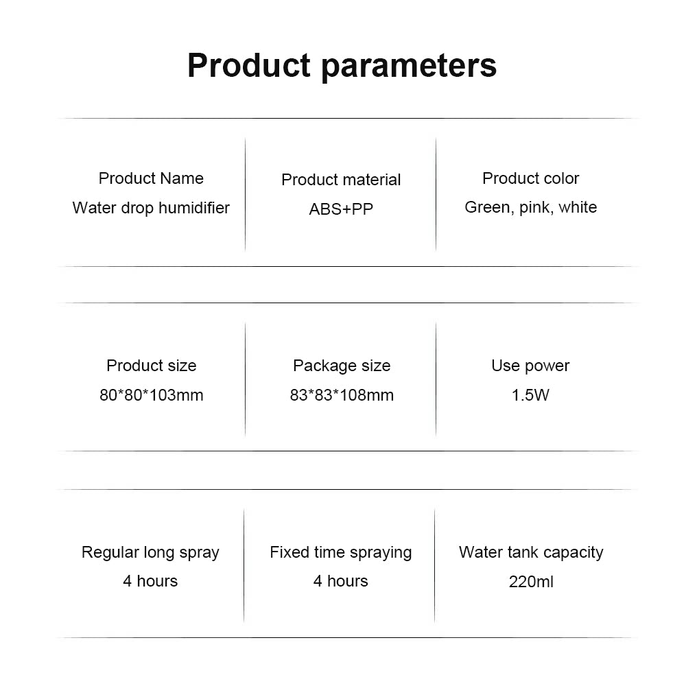 High Quality Portable Mini Ultrasonic Humidifier – USB Essential Oil Diffuser, Indoor Quiet Mist Maker, 220ml Water Tank,