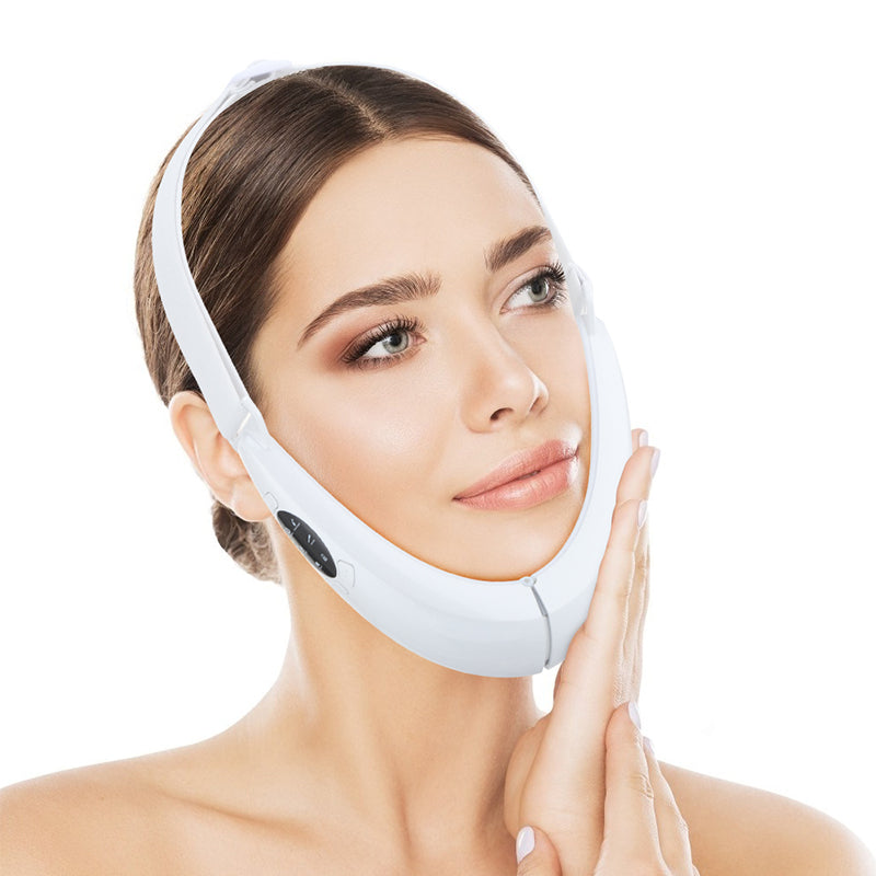 Premium V Face Massager with 5 Modes, Red Blue Light Therapy, Facial Beauty Instrument, Anti-Aging Skin Tightening Device,