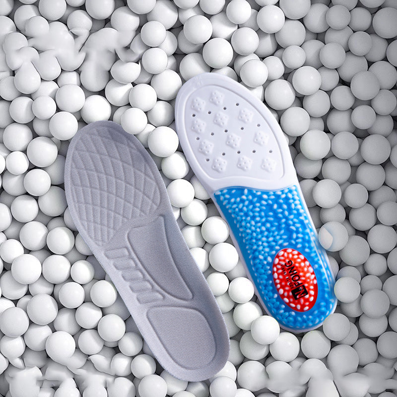 Premium Sport Insoles for Shoes - High Elasticity PU Memory Foam Air Cushion - Triple Shock Absorbing Sole Pad for Men, Women