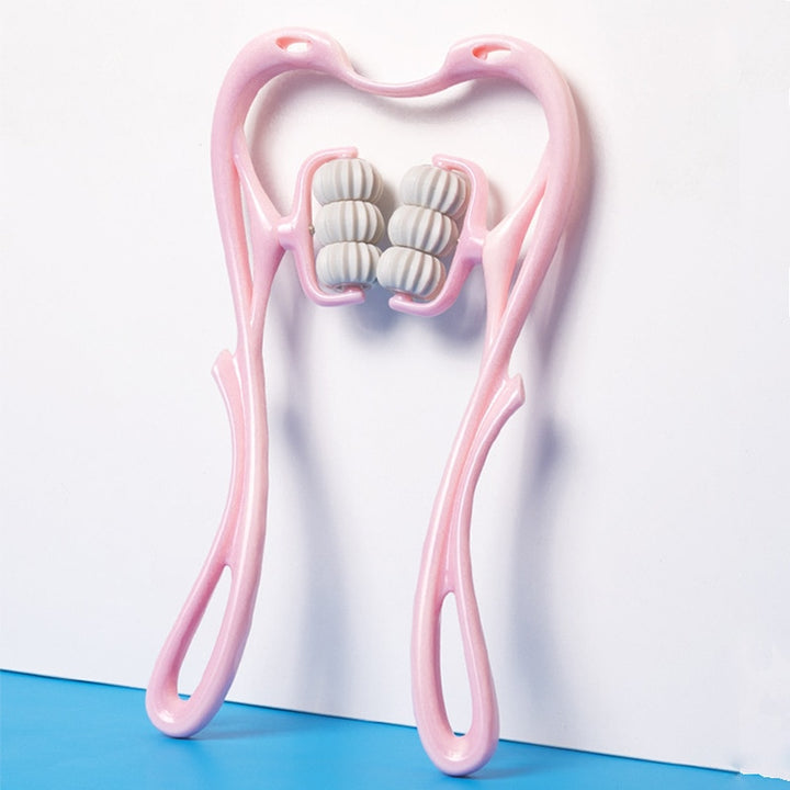 Premium Handheld Neck Massager – Trigger Point Roller for Deep Tissue Pain Relief, Adjustable 360° Massage Balls for Neck,