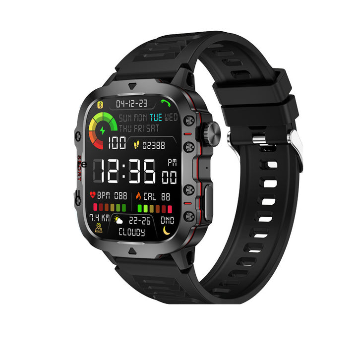 Premium Outdoor Smartwatch for Men – 2.01" HD Screen, 3ATM Waterproof, Bluetooth Calling, AI Voice Assistant, 100+ Sports 