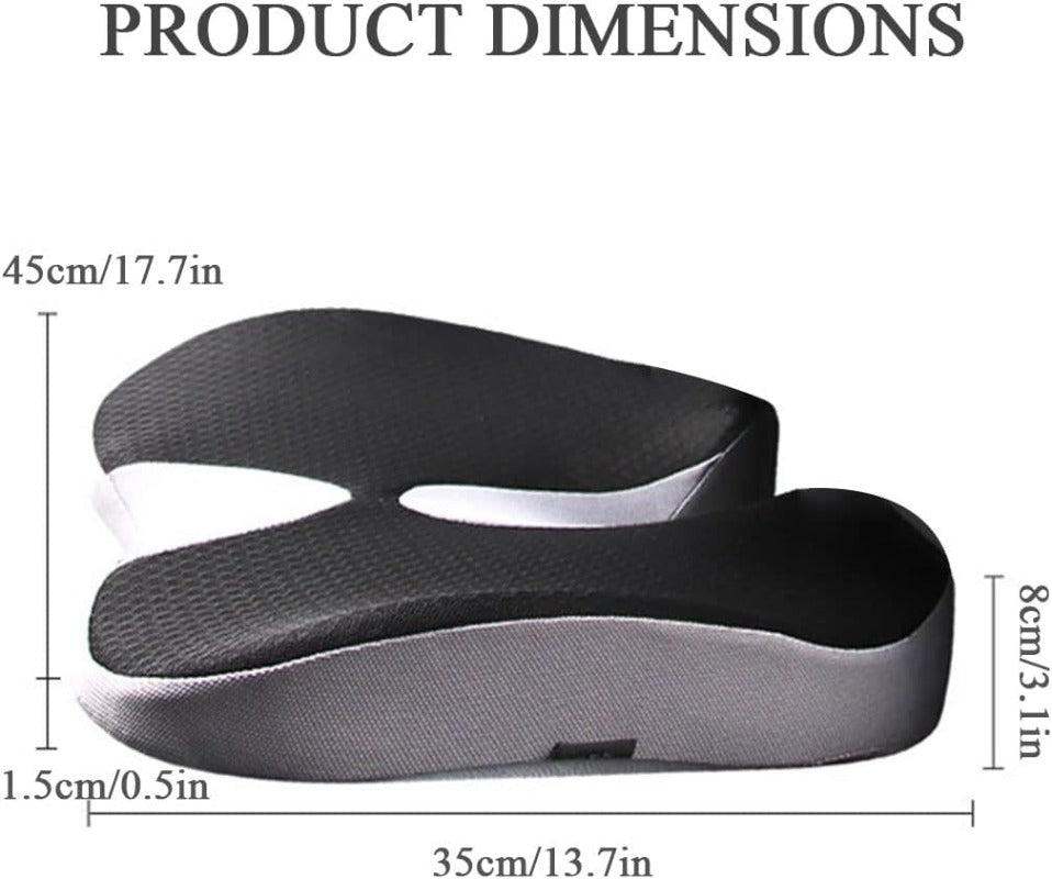 Premium Non-Slip Orthopedic Memory Foam Cushion – Tailbone and Sciatica Pain Relief Seat Cushion for Prostate Comfort