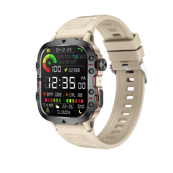 Premium Outdoor Smartwatch for Men – 2.01" HD Screen, 3ATM Waterproof, Bluetooth Calling, AI Voice Assistant, 100+ Sports 