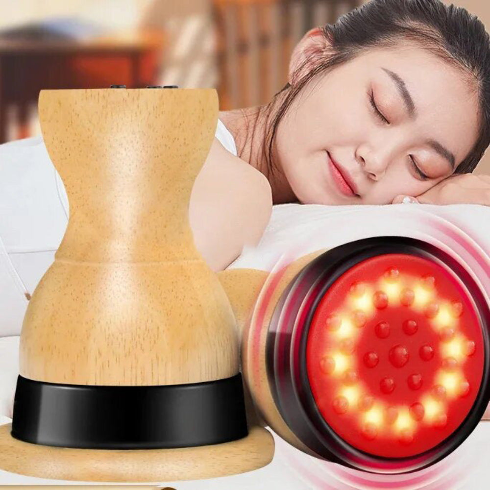 Premium Hot Stone Electric Gua Sha Massager – Back and Waist Massage Tool for Relaxing Muscles, Body Warm Moxibustion Ther