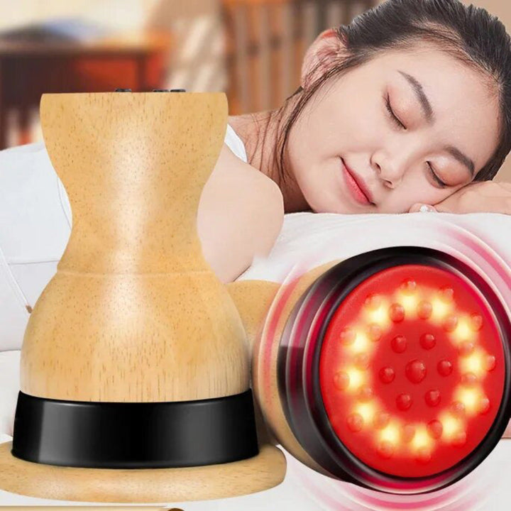 Premium Hot Stone Electric Gua Sha Massager – Back and Waist Massage Tool for Relaxing Muscles, Body Warm Moxibustion Ther