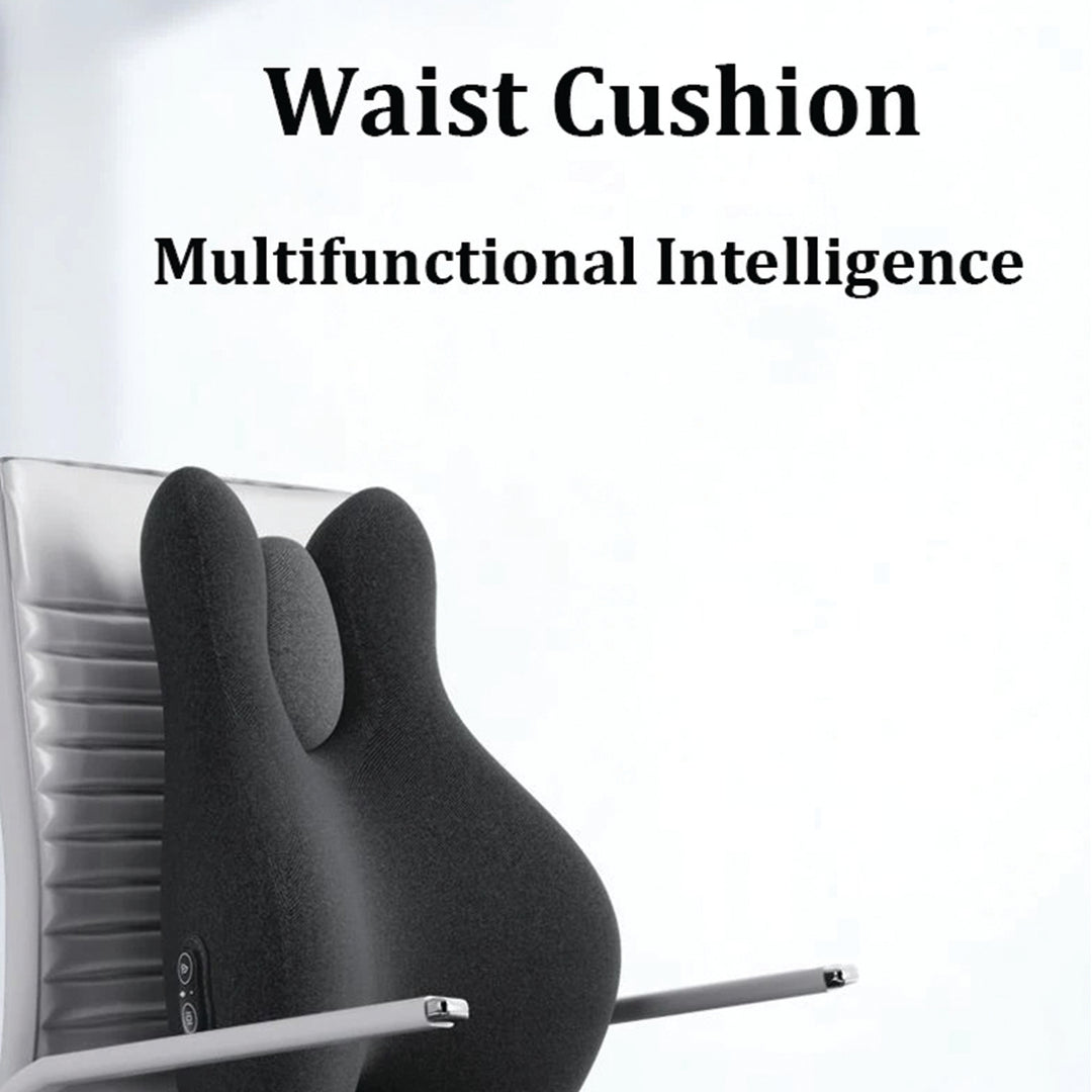 Premium Memory Foam Massage Chair Cushion Set – Electric Waist Pad with Hot Compress for Soreness Relief, Orthopedic Pillow for Car, Office, and Home Use - StrengthXPhysiotherapy