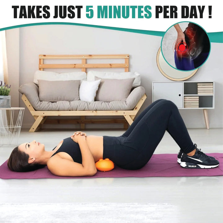 Premium Sciatica Massager for Deep Tissue and Myofascial Release – Hip and Lower Back Trigger Point Massage Tool for Butt, Glute, SI Joint, Pelvic, Psoas Pain Relief, Compact and Portable - StrengthXPhysiotherapy